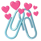 cuore con freccia + graffette attaccate