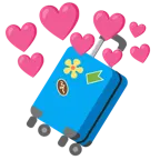 cuore con freccia + valigia