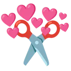 cuore con freccia + forbici