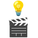 Glühbirne + Filmklappe