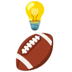Glühbirne + Football