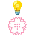 Glühbirne + Blumenstempel