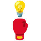 Glühbirne + Boxhandschuh