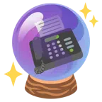 crystal ball + fax machine