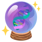 crystal ball + dna