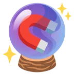 crystal ball + magnet