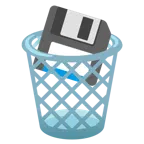 cestino + floppy disc