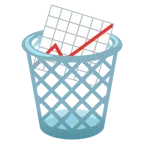 cestino + grafico con andamento positivo