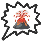 right anger bubble + volcano