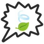right anger bubble + leaf fluttering in wind