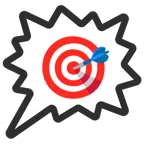 right anger bubble + bullseye