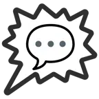 right anger bubble + speech balloon