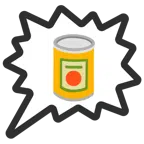 right anger bubble + canned food