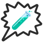 right anger bubble + test tube