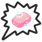 right anger bubble + soap