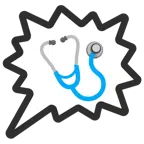 right anger bubble + stethoscope