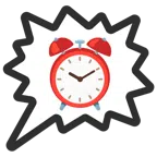 right anger bubble + alarm clock