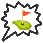right anger bubble + flag in hole