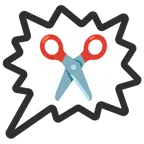 right anger bubble + scissors
