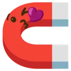 face blowing a kiss + magnet