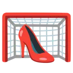 Tor + Stöckelschuh