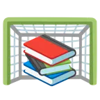 Tor + Bücherstapel