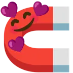 smiling face with hearts + magnet