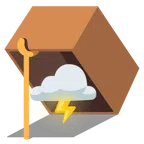 mouse trap + cloud with lightning