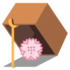mouse trap + white flower