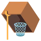 mouse trap + wastebasket