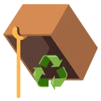 mouse trap + recycling symbol