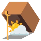 mouse trap + sun behind cloud