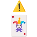 warning + joker