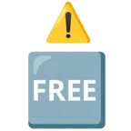 warning + FREE button