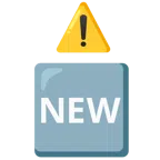 warning + NEW button