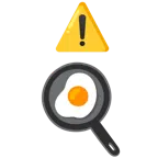 warning + cooking