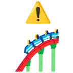 warning + roller coaster