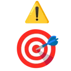 warning + bullseye
