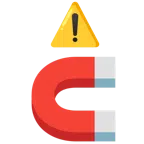 warning + magnet