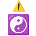 warning + yin yang