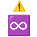 warning + infinity