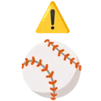 warning + baseball