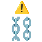 warning + chains