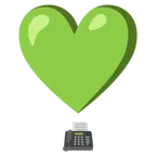 punto esclamativo a cuore + fax