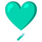 punto esclamativo a cuore + provetta