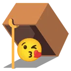 mouse trap + face blowing a kiss