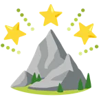 stella che brilla + montagna