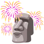 Feuerwerk + Statue