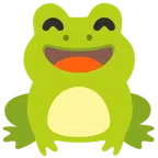 กบ + หน้ายิ้มตายิ้ม และอ้าปาก