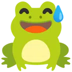 กบ + ยิ้มเหงื่อตก